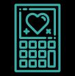 an icon of a calculator with a heart displayed on the screen symbolizing the generosity calculator